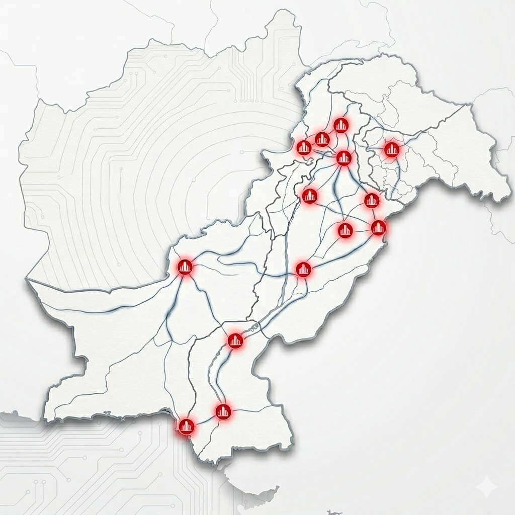 Network Map Pakistan